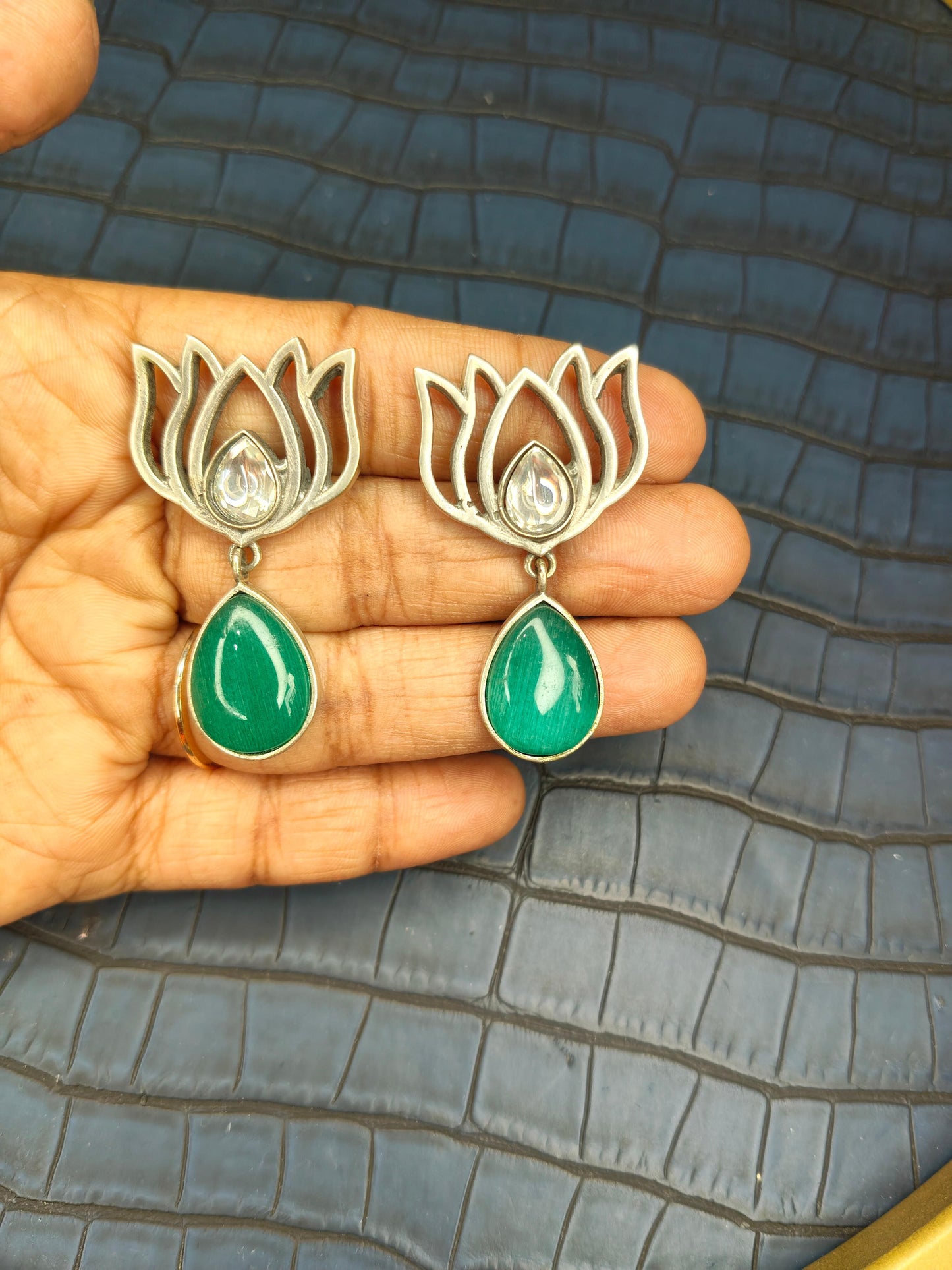 Lotus Dew Drops Earings