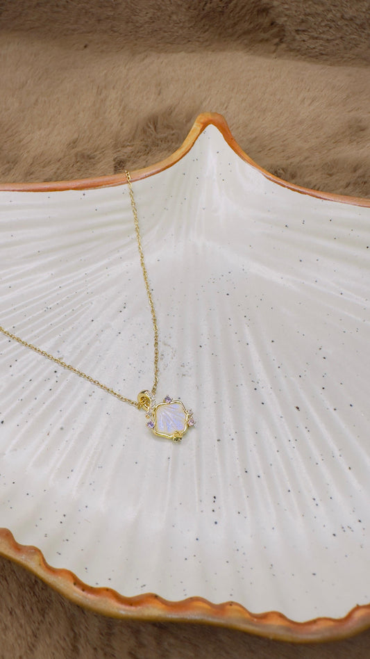 Aurora Petal Glow Pendant