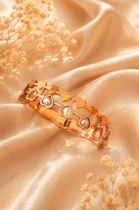 Pearl Affection Bangle Bracelet