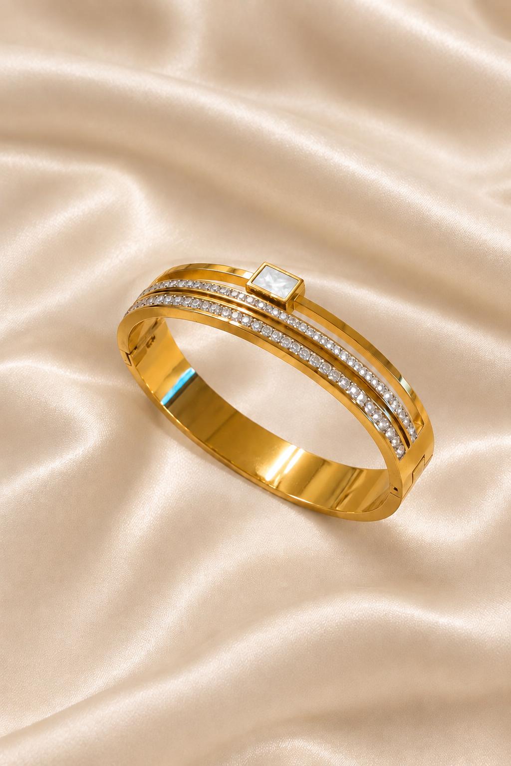 Aveline Crystal Bangle Bracelet