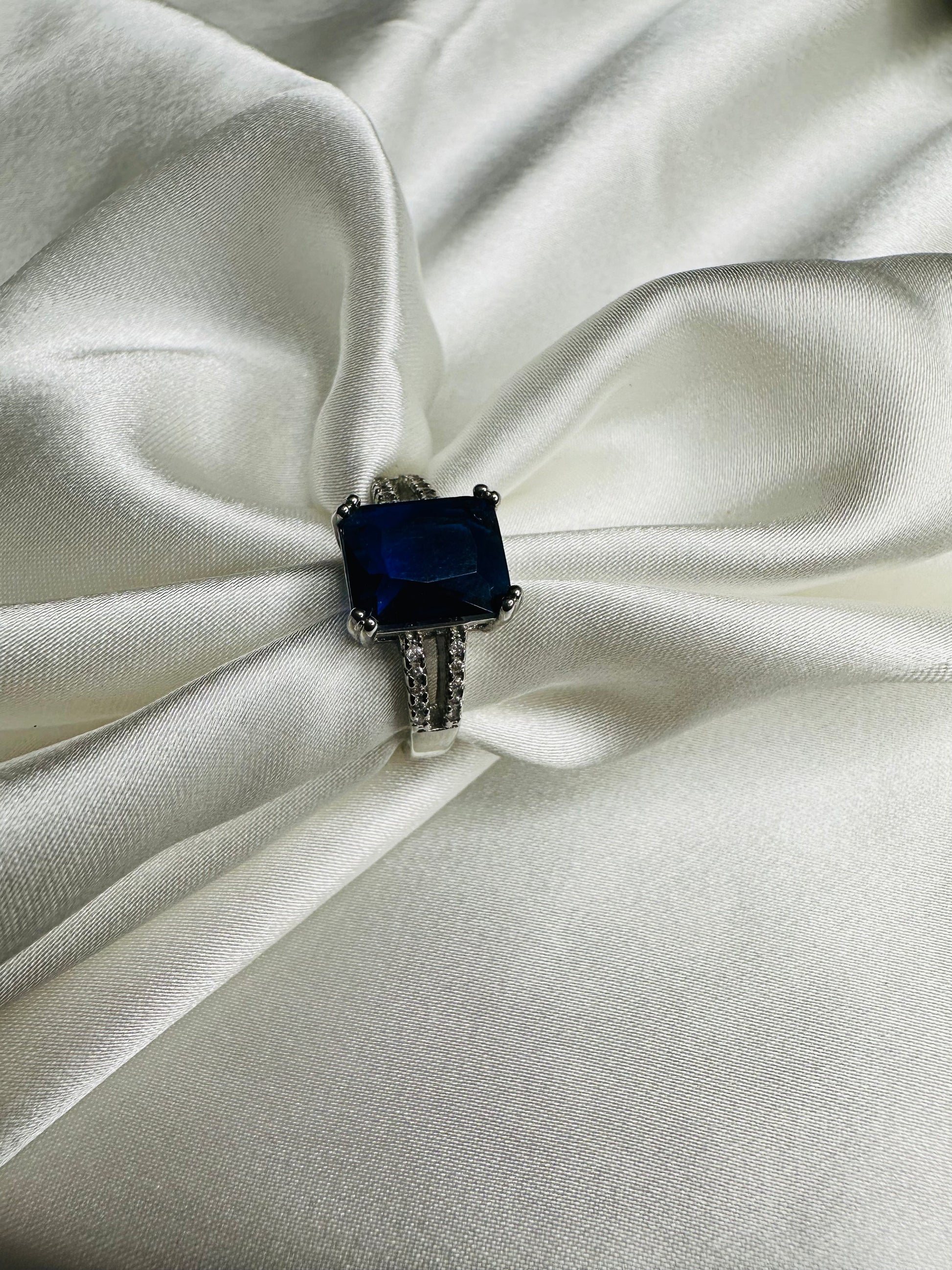 Adjustable American Diamond Solitaire Ring – Perfect Gift Idea