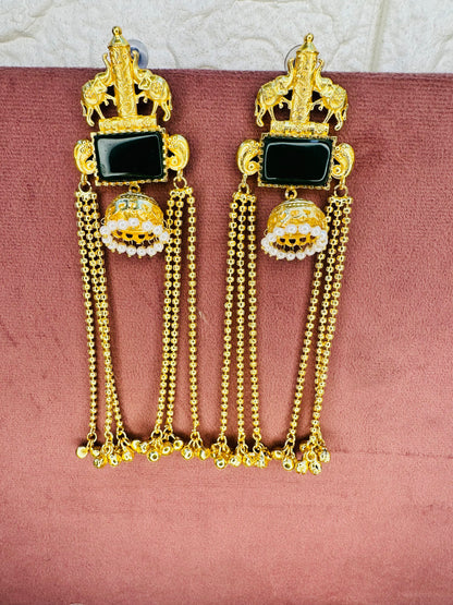 Handcrafted Dual-Tone Brass Earrings by HeyBae