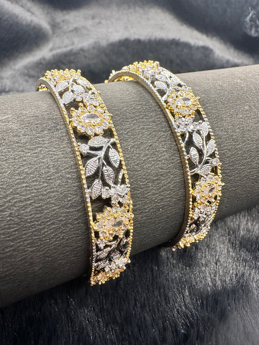 HeyBae American Diamond Bangles Pair (2 Pieces) – Bridal & Everyday Glam