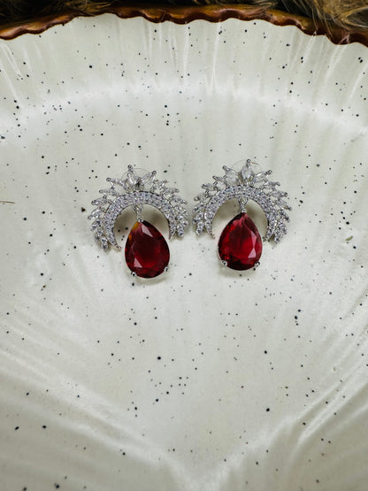 HeyBae AD Stud Teardrop Earrings designed for ethnic wear styling