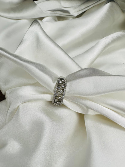 Sparkling American Diamond studded ring with anti-tarnish finish – HeyBae jewelry