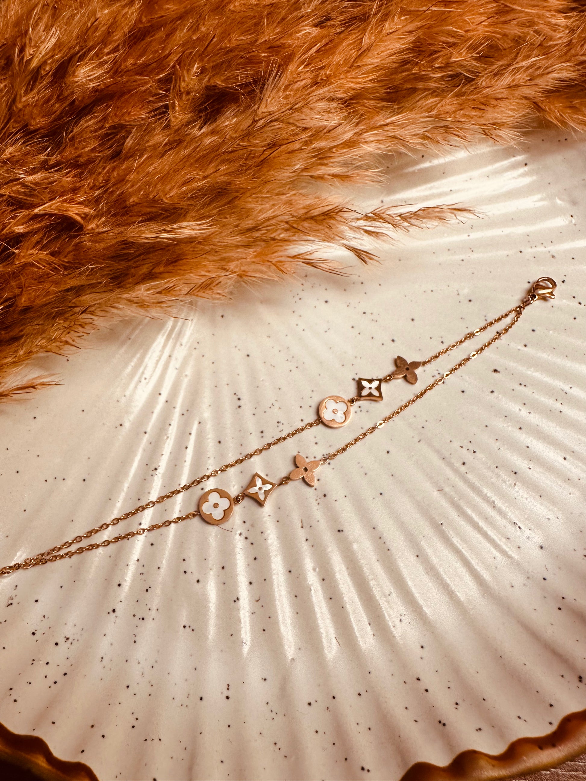 HeyBae Anti-Tarnish Gold Double Layer Bracelet for Women