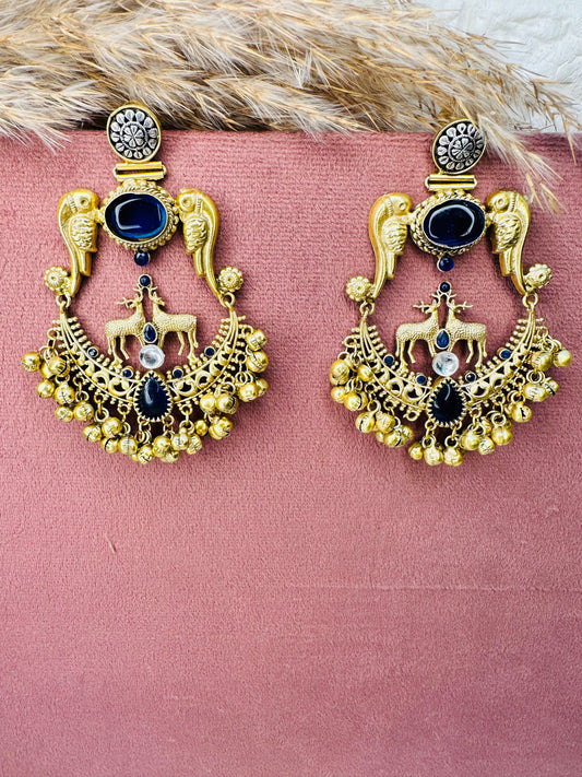 HeyBae Antique Floral Drop Earrings