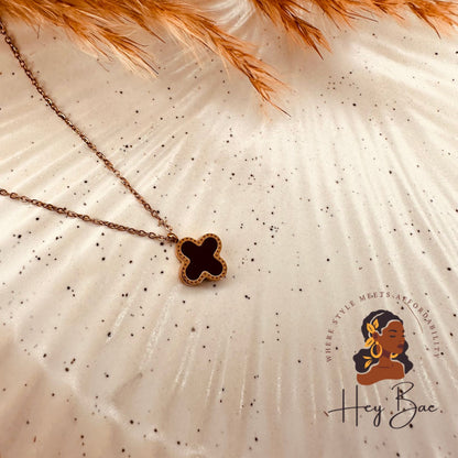 HeyBae Clover Pendant Necklace presented in Premium Gift Box
