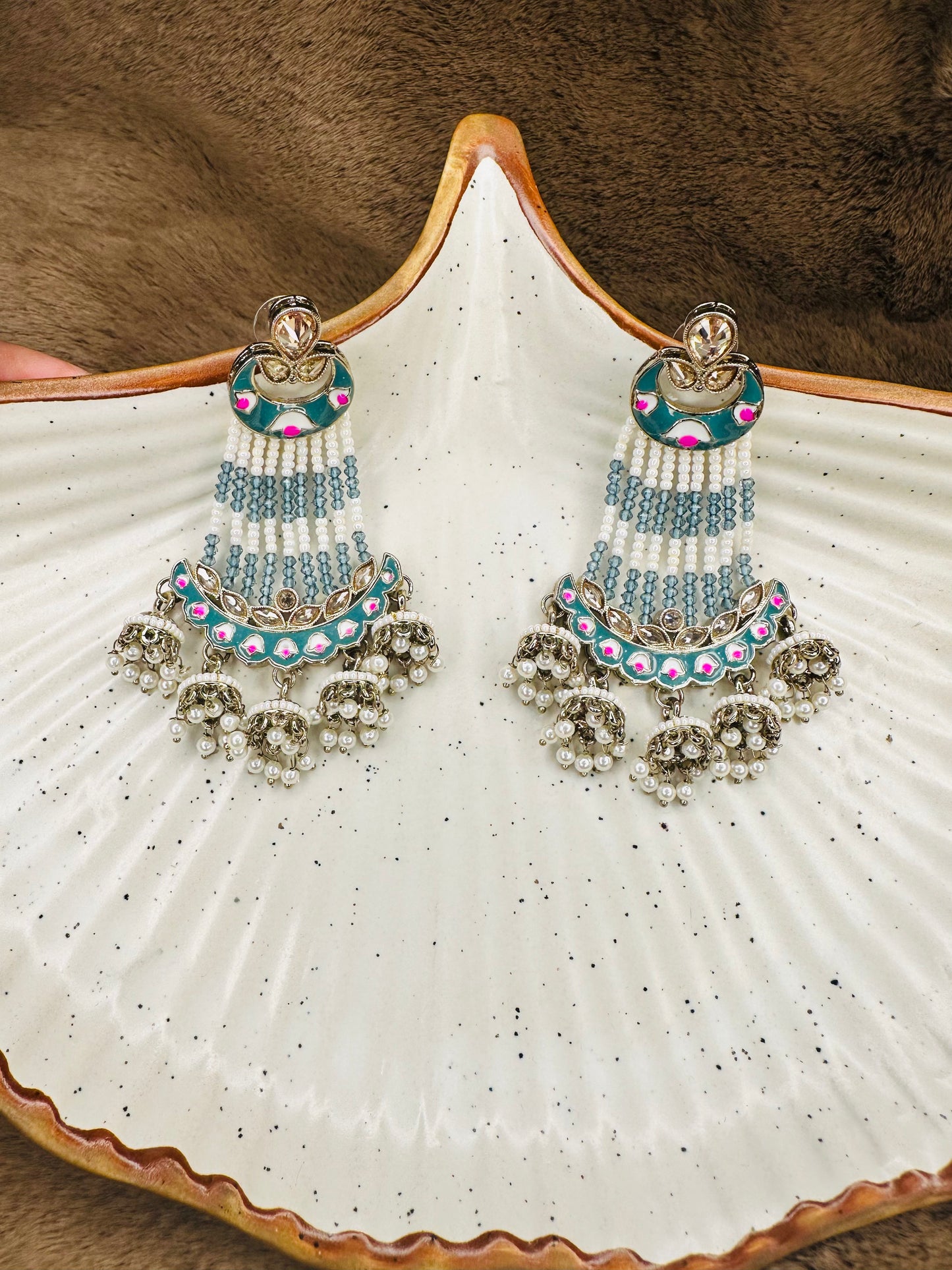 HeyBae Ethnic Gold Jhumka Earrings in Premium Box