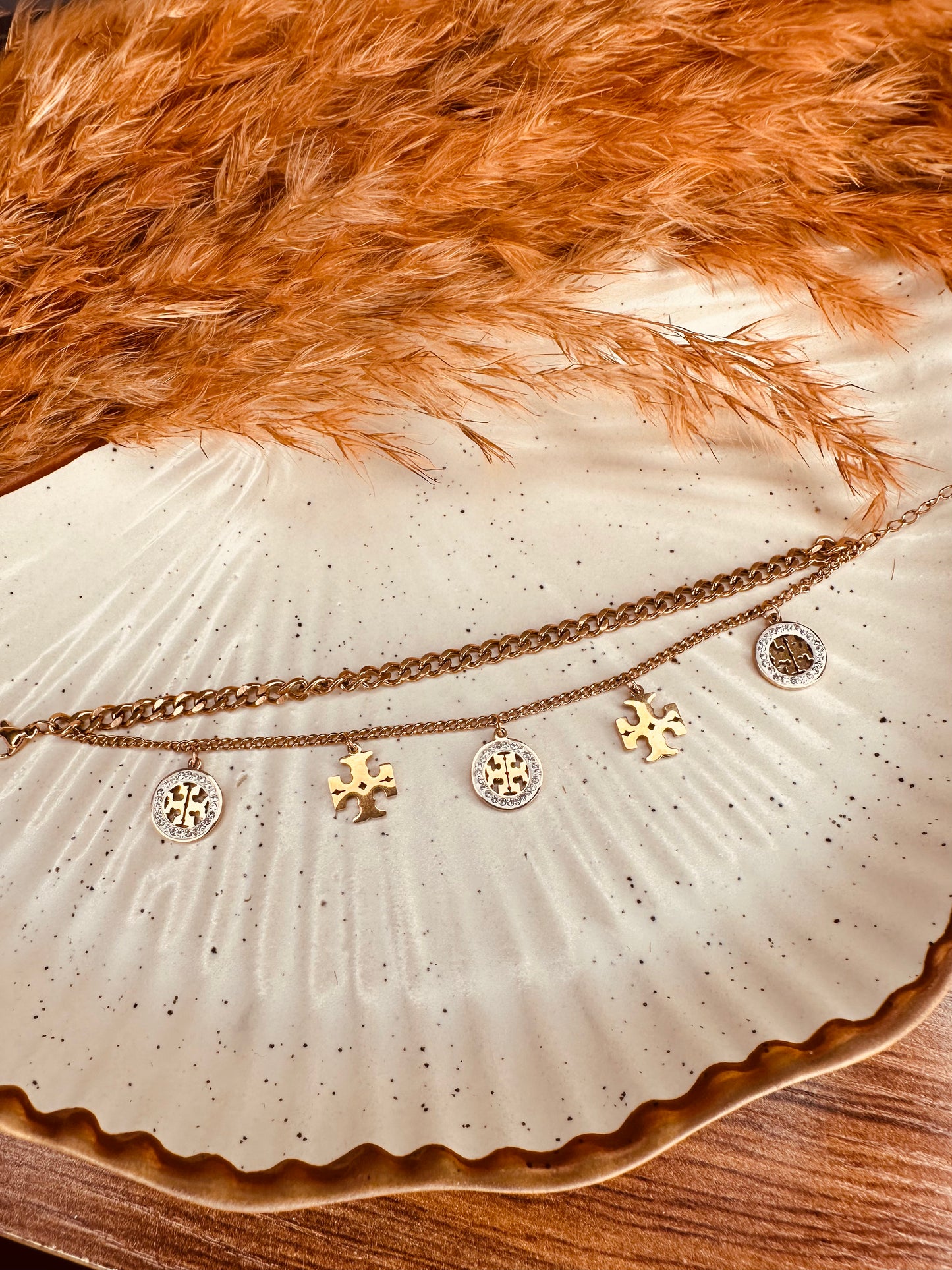 Stylish gold charm bracelet for weddings, parties, and festive looks