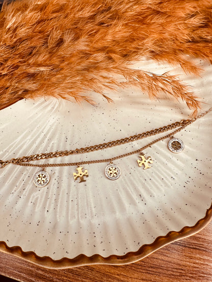Stylish gold charm bracelet for weddings, parties, and festive looks