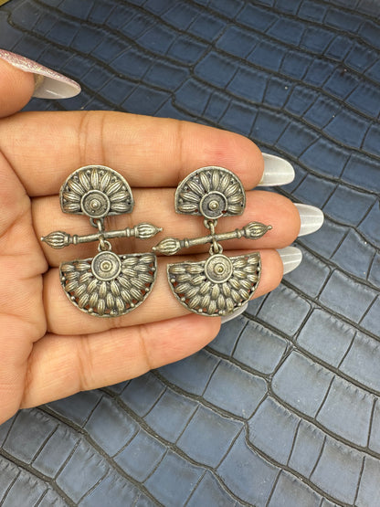 HeyBae Oxidised Drop Earrings Showcased in Luxury Premium Packaging