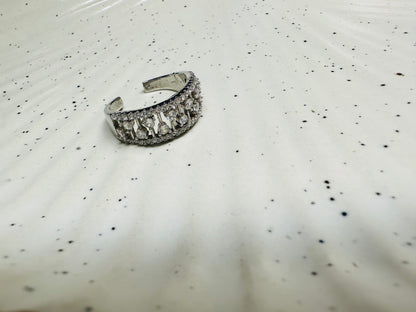 Premium HeyBae adjustable AD studded ring – perfect for gifting and daily wear
