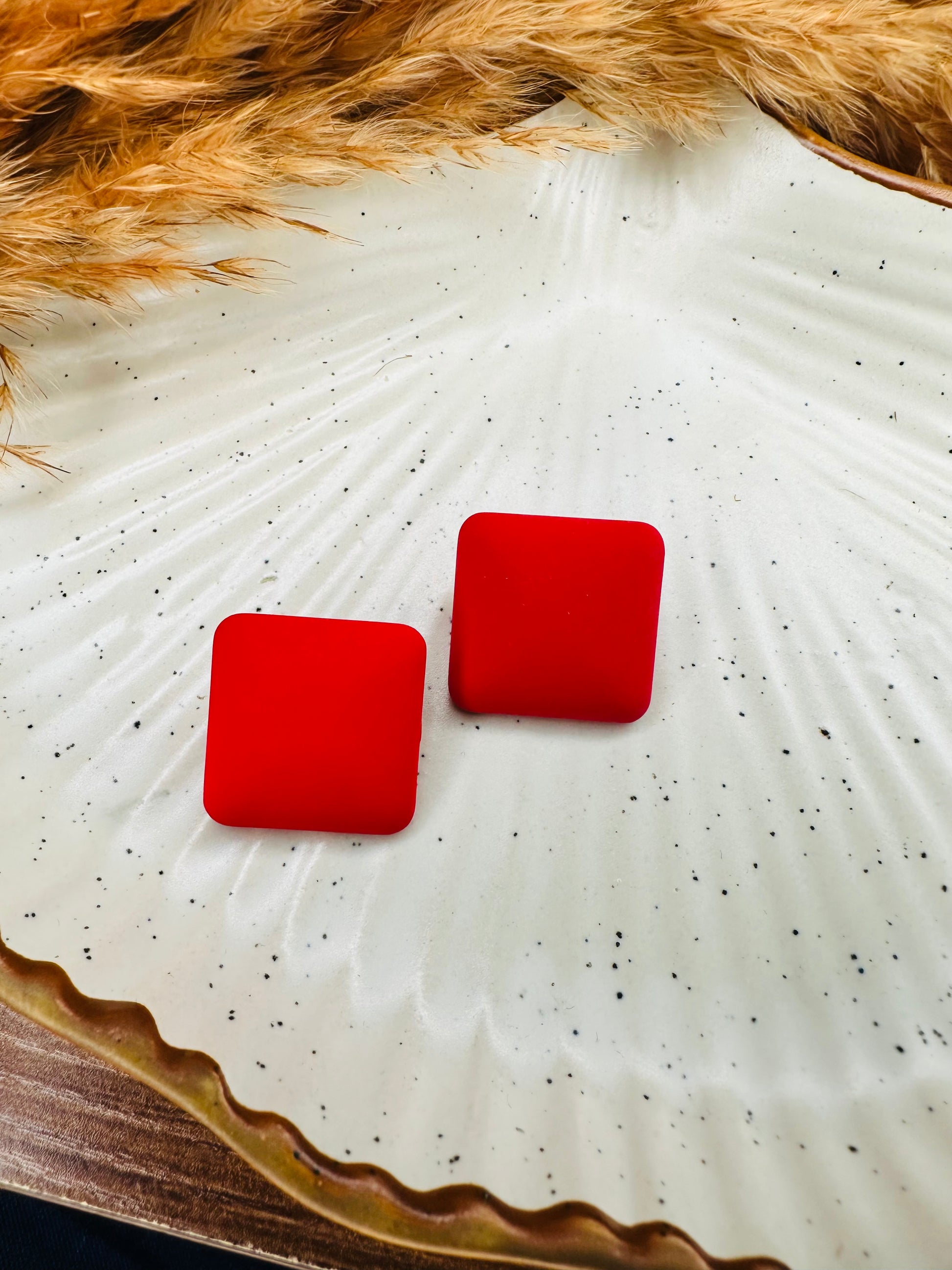 HeyBae Quirky Square Earrings Adding Edge to Street Style Fashion