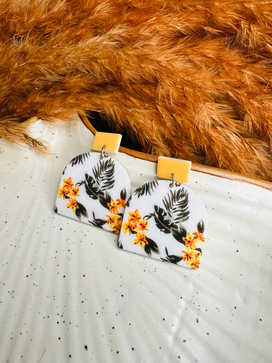 Front View of HeyBae Quirky Statement Earrings for Women – Ethnic & Western Style