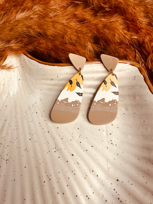 Front View of HeyBae Quirky Statement Earrings for Ethnic & Western Wear