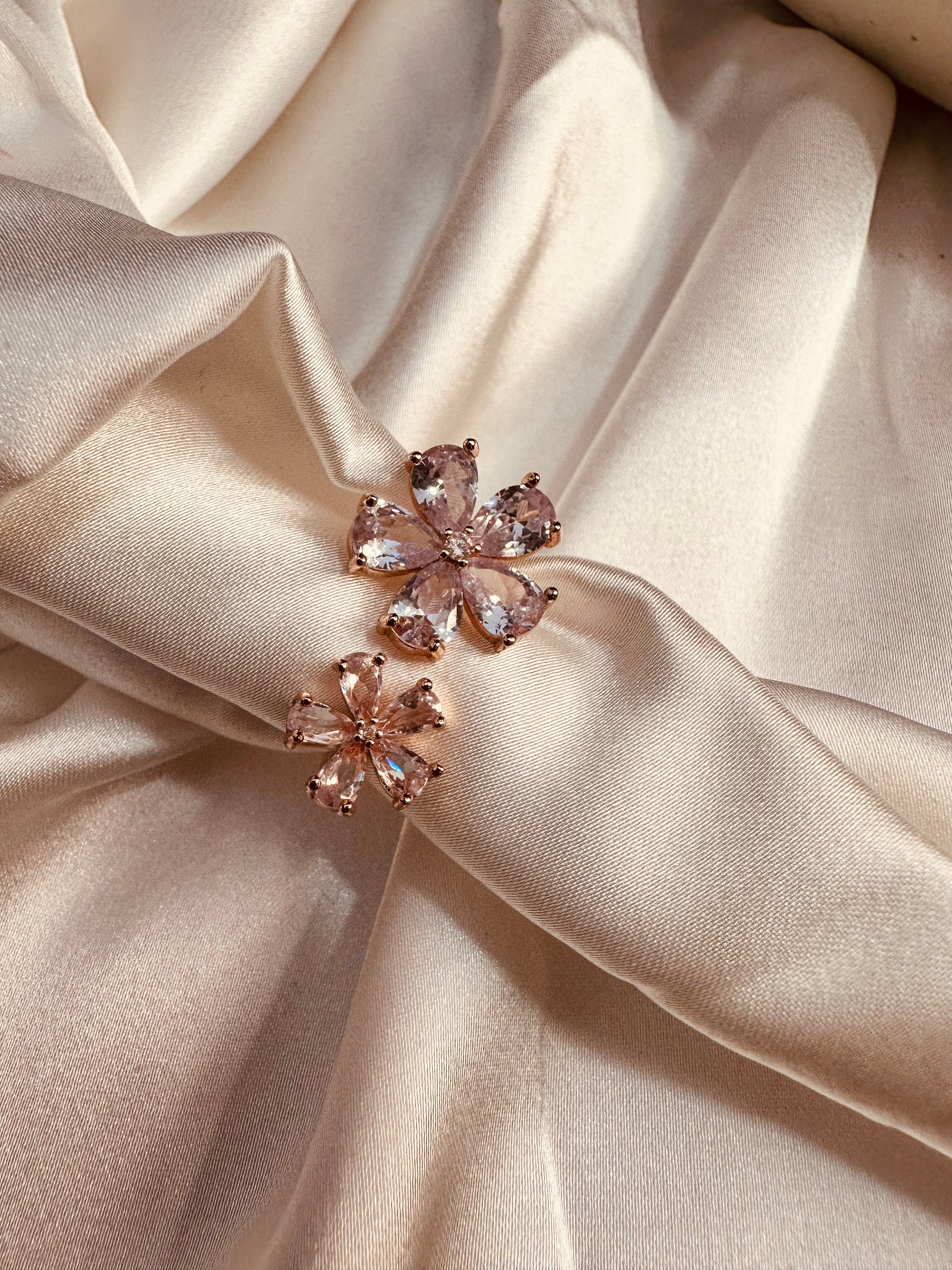 Rose Gold Adjustable American Diamond Ring by HeyBae – premium stainless steel