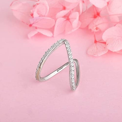 HeyBae Silver Adjustable Ring – minimalist stainless steel jewelry for women