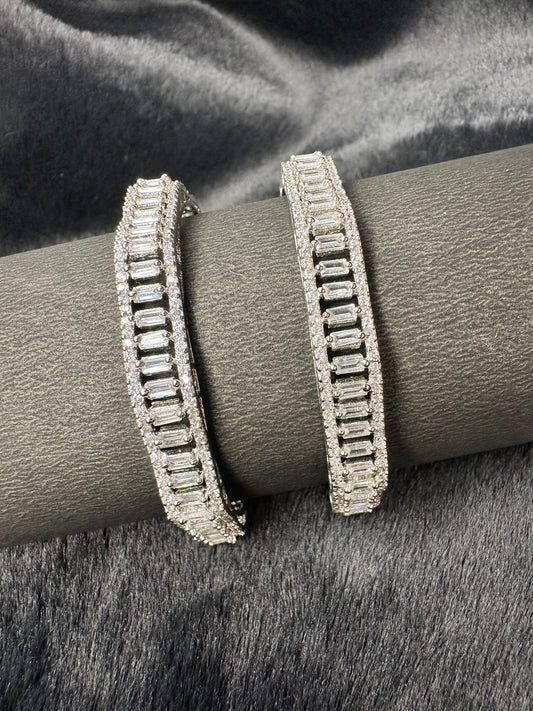 HeyBae Sparkling AD Bangle worn on wrist showing elegant fit and sparkle