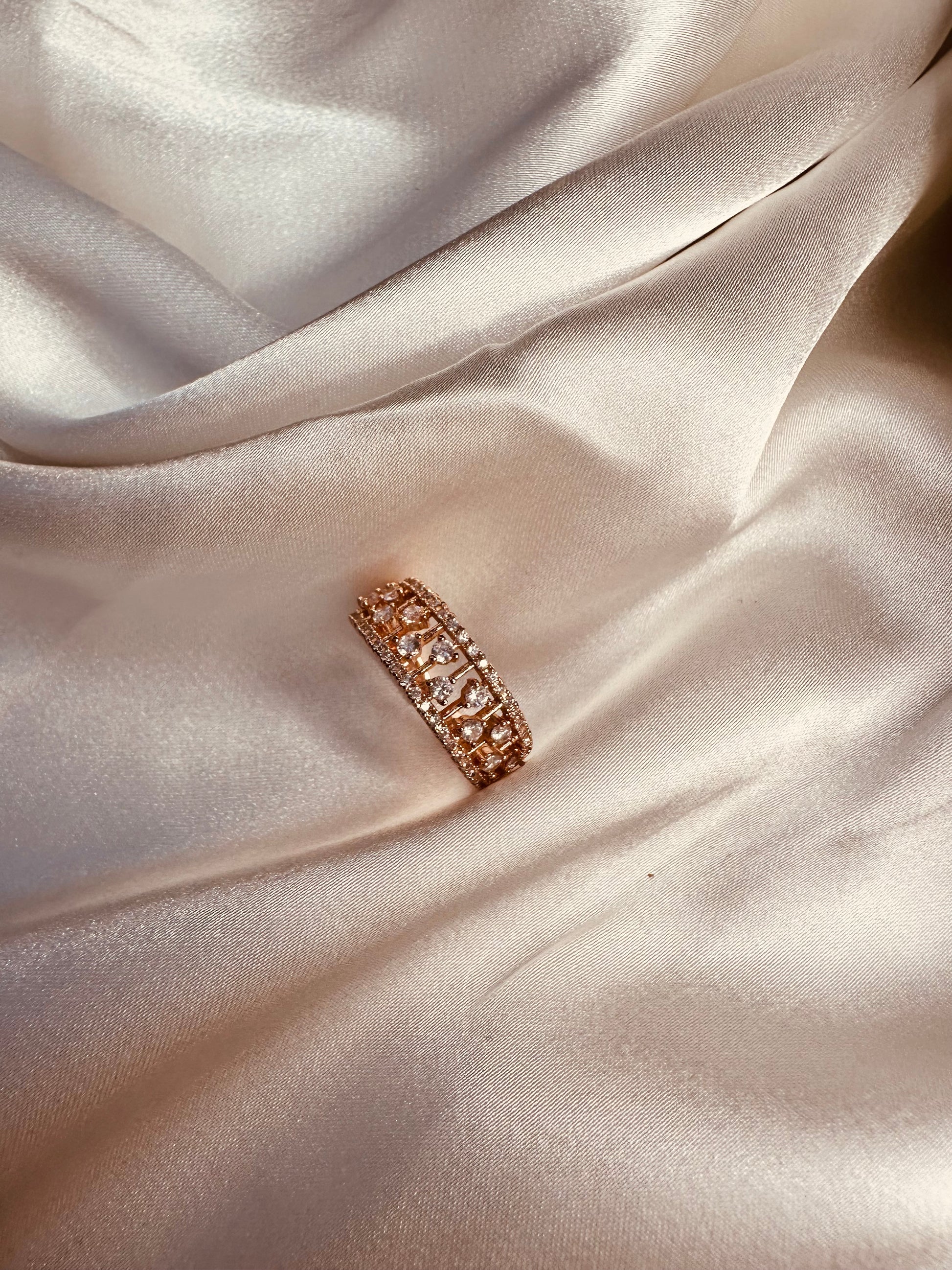 Stylish AD studded adjustable ring for western and ethnic outfits – HeyBae