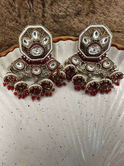 Maroon Oxidized Silver Jewellery Collection India