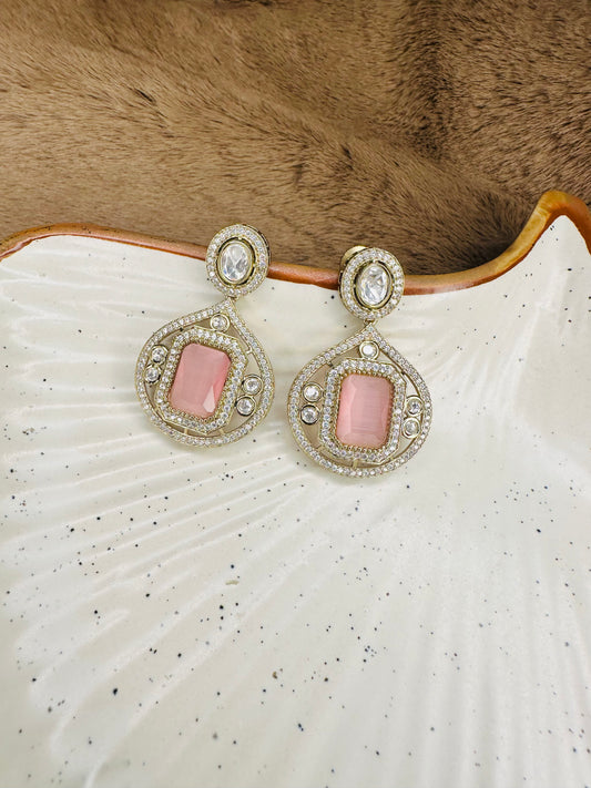 moissanite-fashion-pink-diamond-earrings-for-women