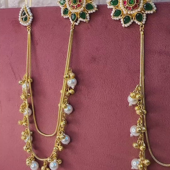 Antique Gold Ethnic Earrings by Hey Bae