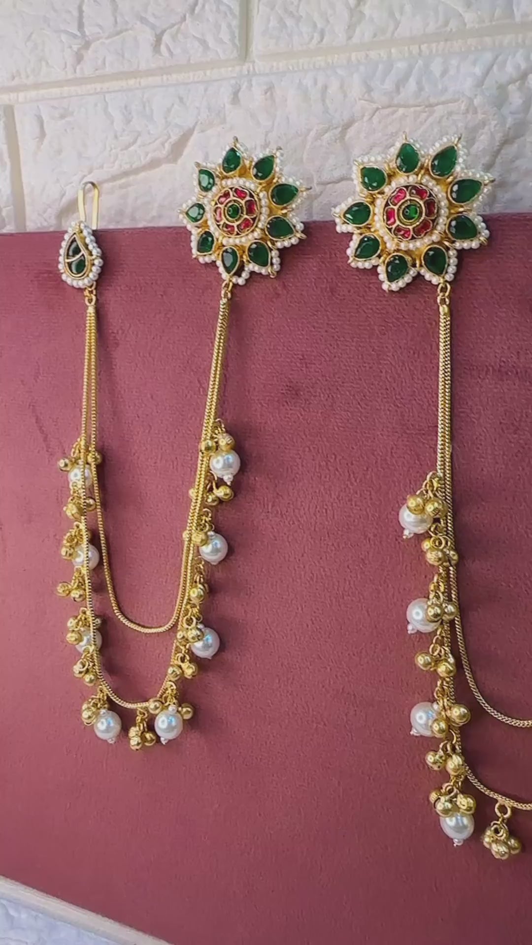Antique Gold Ethnic Earrings by Hey Bae
