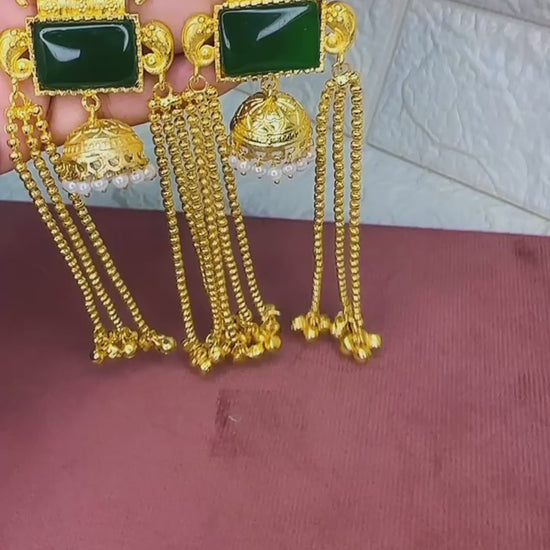 HeyBae Antique Golden Earrings