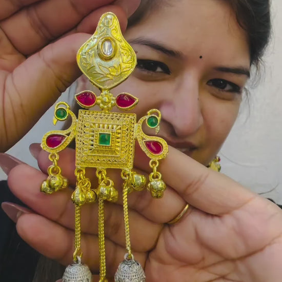 Antique Gold Ethnic Earrings by Hey BaeAntique Gold Ethnic Earrings by Hey Bae