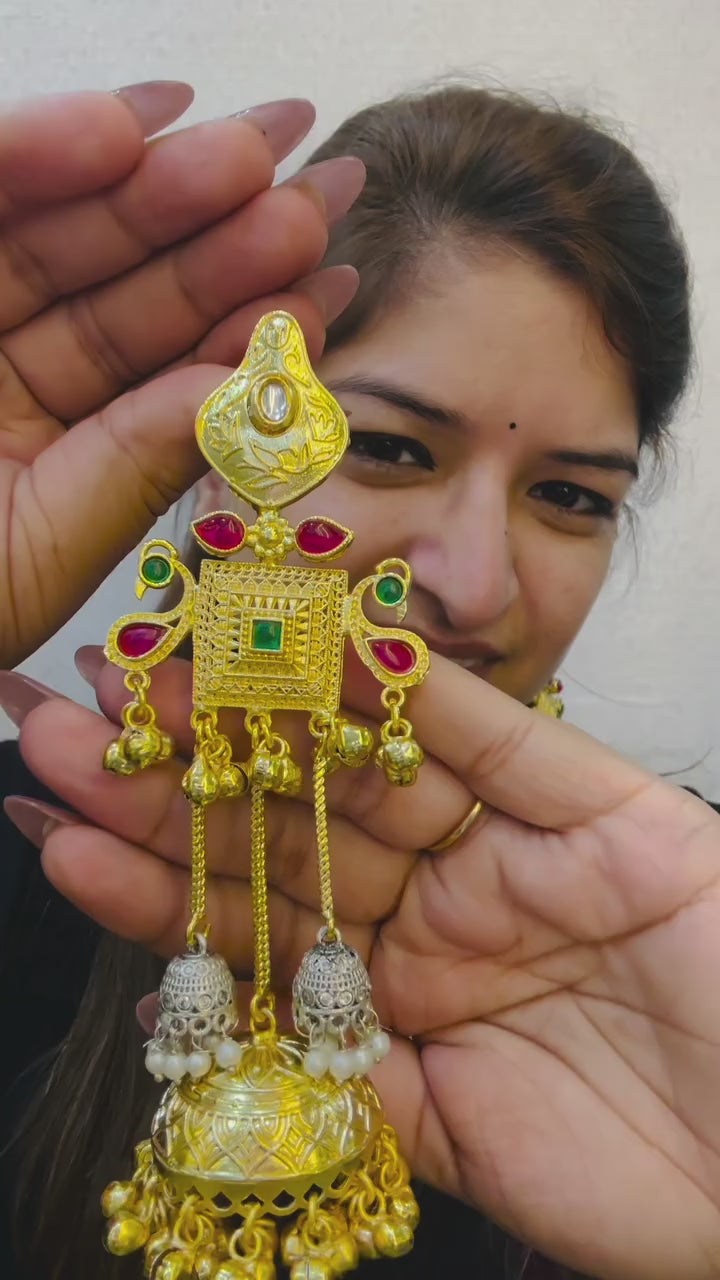 Antique Gold Ethnic Earrings by Hey BaeAntique Gold Ethnic Earrings by Hey Bae