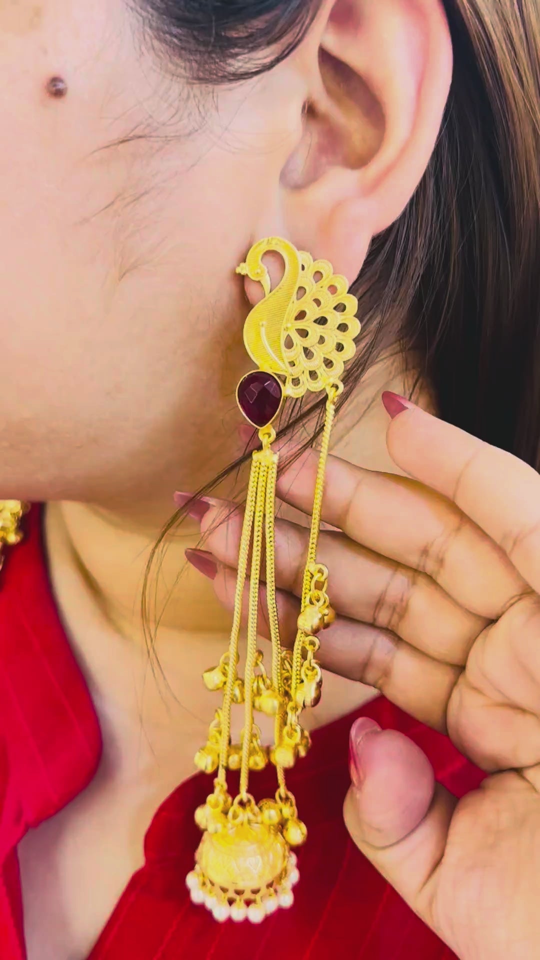 Antique Gold Geometric Earrings by HeyBae