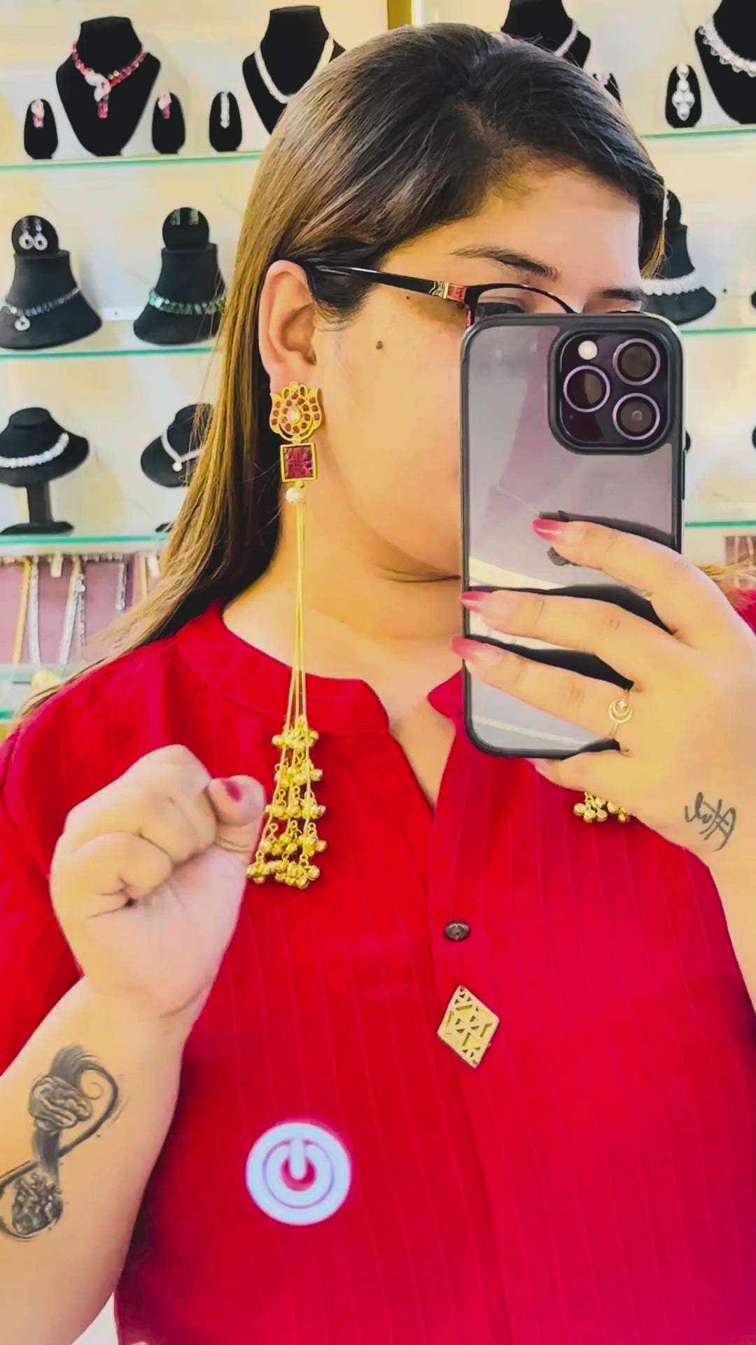 Brass Ethnic Earrings for Party and Traditional Wear