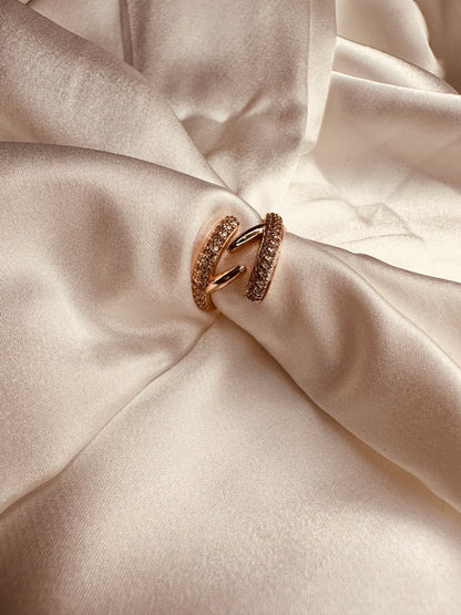 HeyBae Adjustable Solitaire AD Ring for Women & Girls